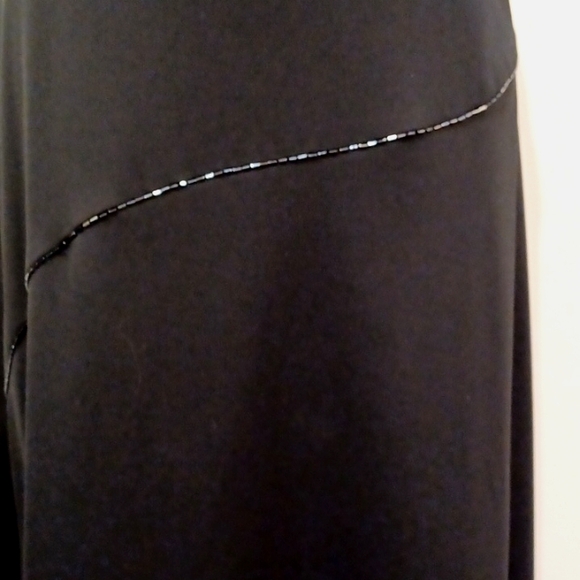 Bedo A-line Bead Embellished Crepe Midi Skirt- Sz. 3/XS - Picture 5 of 7